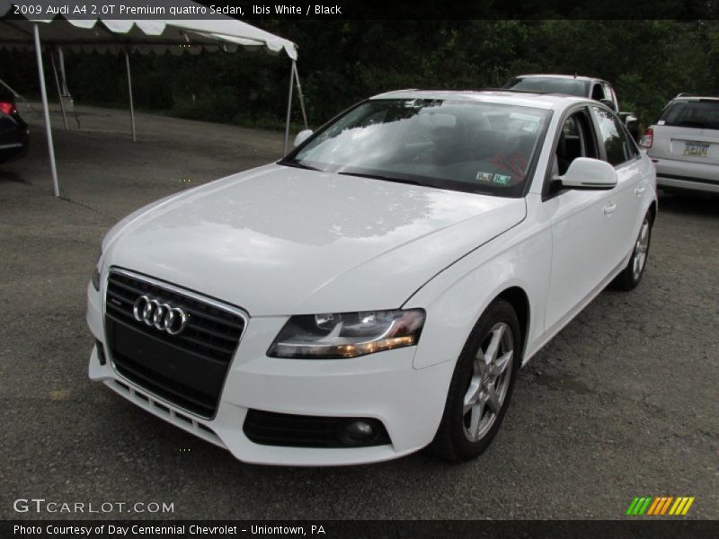 Ibis White / Black 2009 Audi A4 2.0T Premium quattro Sedan