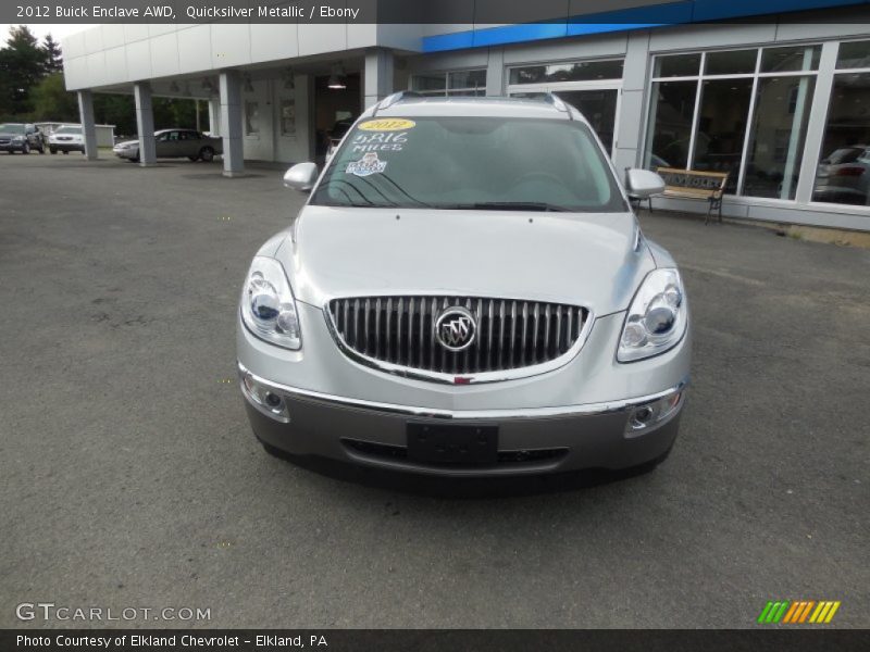 Quicksilver Metallic / Ebony 2012 Buick Enclave AWD
