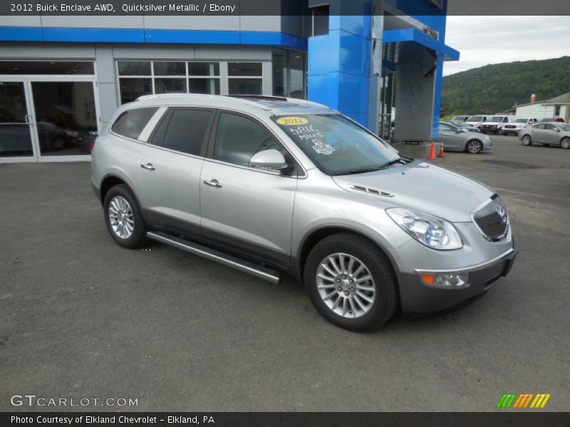 Quicksilver Metallic / Ebony 2012 Buick Enclave AWD