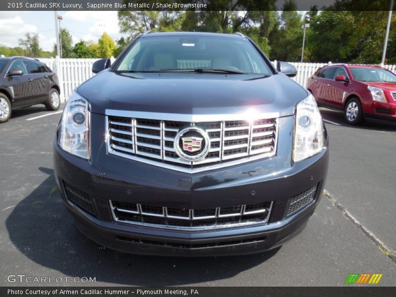 Sapphire Blue Metallic / Shale/Brownstone 2015 Cadillac SRX Luxury