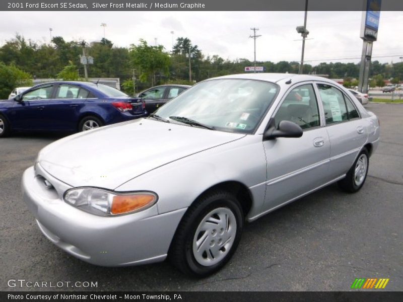 Silver Frost Metallic / Medium Graphite 2001 Ford Escort SE Sedan