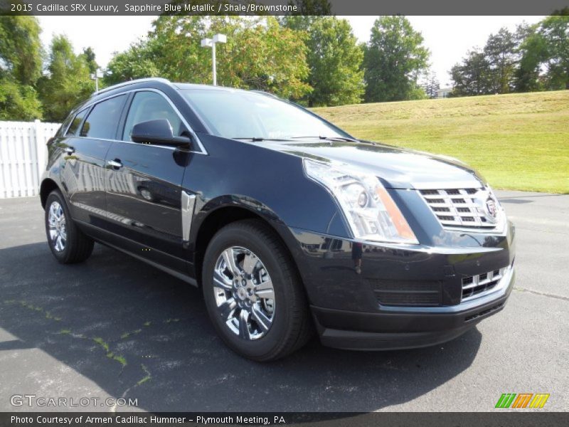 Sapphire Blue Metallic / Shale/Brownstone 2015 Cadillac SRX Luxury