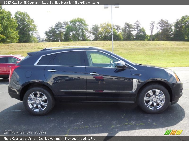 Sapphire Blue Metallic / Shale/Brownstone 2015 Cadillac SRX Luxury