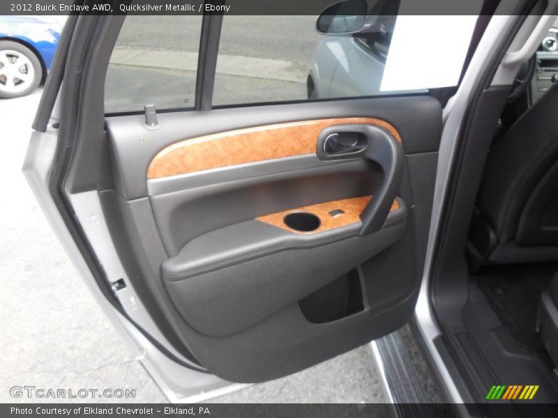 Quicksilver Metallic / Ebony 2012 Buick Enclave AWD