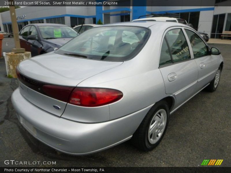 Silver Frost Metallic / Medium Graphite 2001 Ford Escort SE Sedan