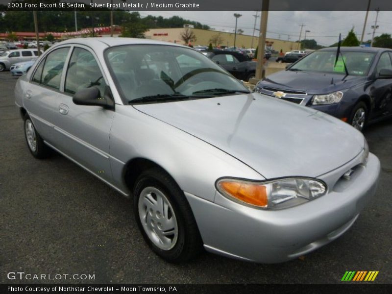 Silver Frost Metallic / Medium Graphite 2001 Ford Escort SE Sedan