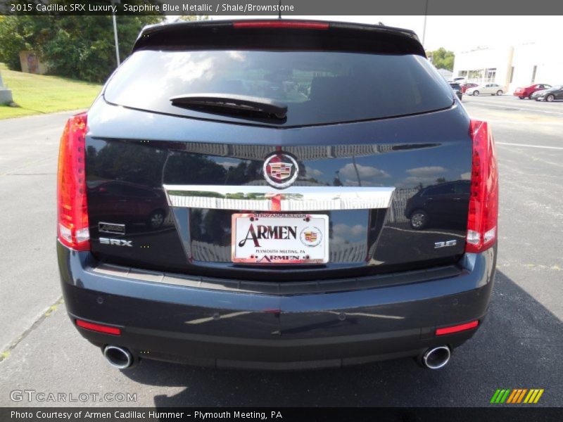 Sapphire Blue Metallic / Shale/Brownstone 2015 Cadillac SRX Luxury