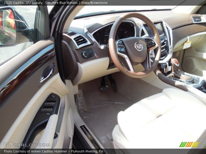 Sapphire Blue Metallic / Shale/Brownstone 2015 Cadillac SRX Luxury