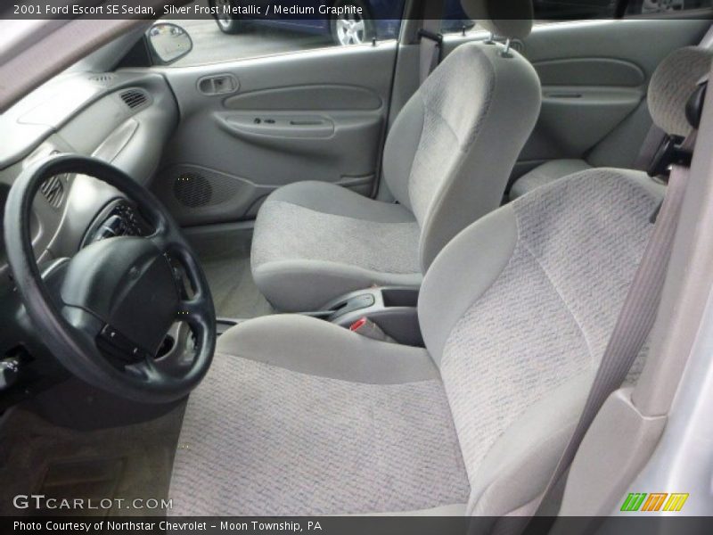 Silver Frost Metallic / Medium Graphite 2001 Ford Escort SE Sedan