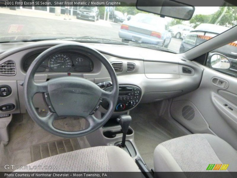 Silver Frost Metallic / Medium Graphite 2001 Ford Escort SE Sedan