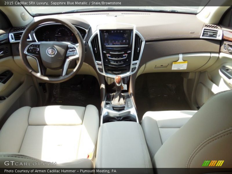 Sapphire Blue Metallic / Shale/Brownstone 2015 Cadillac SRX Luxury