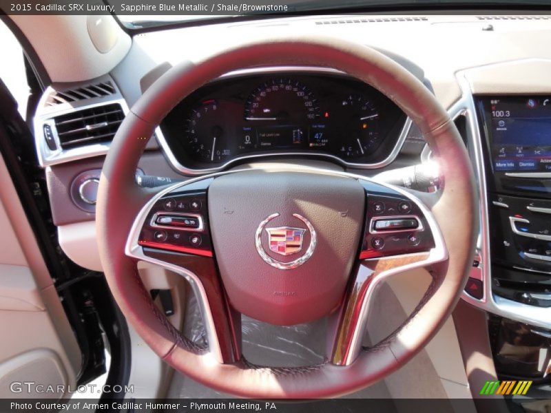 Sapphire Blue Metallic / Shale/Brownstone 2015 Cadillac SRX Luxury