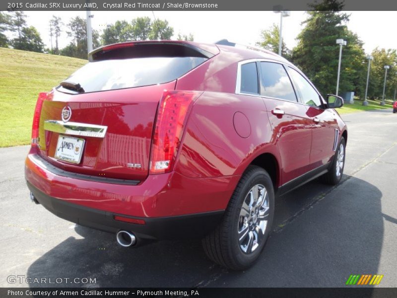 Crystal Red Tintcoat / Shale/Brownstone 2015 Cadillac SRX Luxury AWD