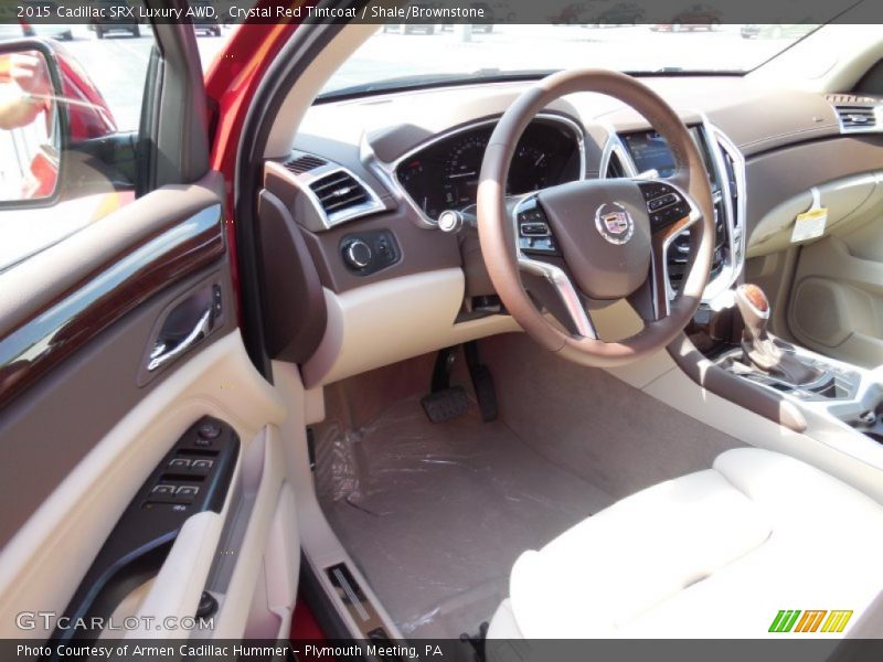 Crystal Red Tintcoat / Shale/Brownstone 2015 Cadillac SRX Luxury AWD
