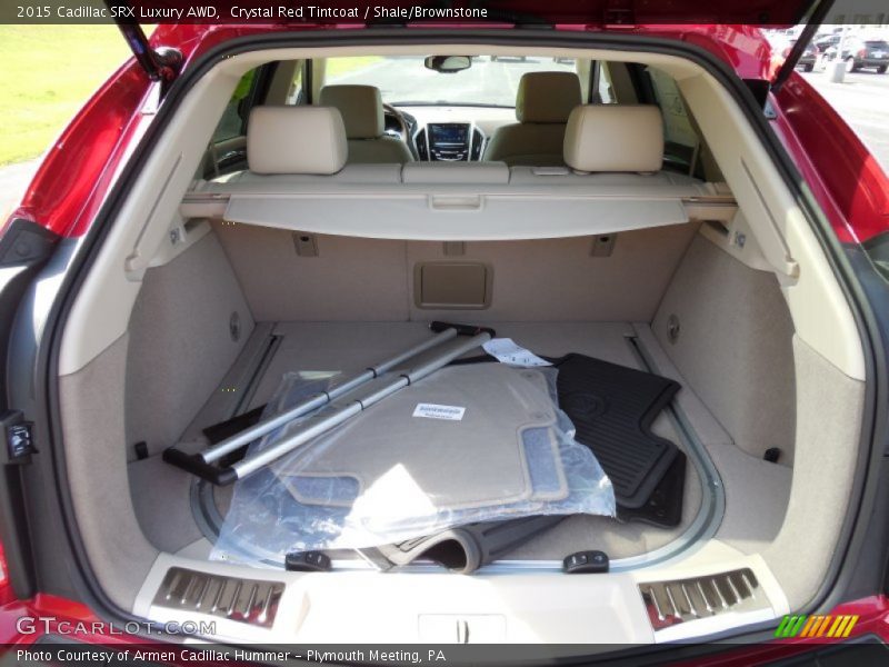 Crystal Red Tintcoat / Shale/Brownstone 2015 Cadillac SRX Luxury AWD