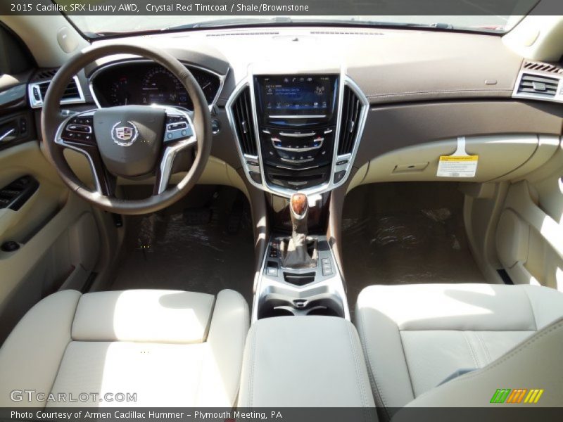Crystal Red Tintcoat / Shale/Brownstone 2015 Cadillac SRX Luxury AWD