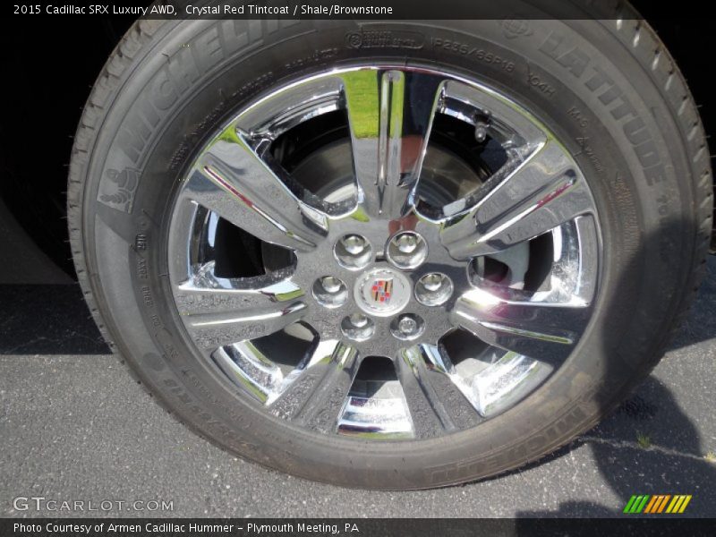 Crystal Red Tintcoat / Shale/Brownstone 2015 Cadillac SRX Luxury AWD