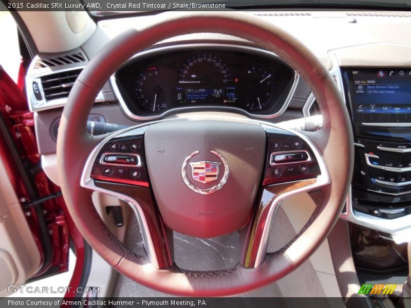 Crystal Red Tintcoat / Shale/Brownstone 2015 Cadillac SRX Luxury AWD