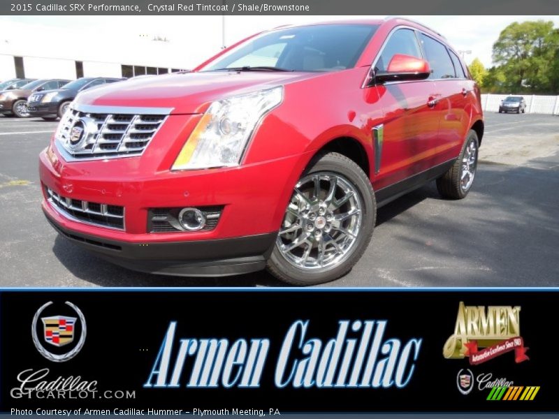 Crystal Red Tintcoat / Shale/Brownstone 2015 Cadillac SRX Performance