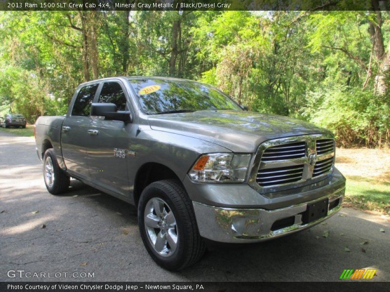 Mineral Gray Metallic / Black/Diesel Gray 2013 Ram 1500 SLT Crew Cab 4x4