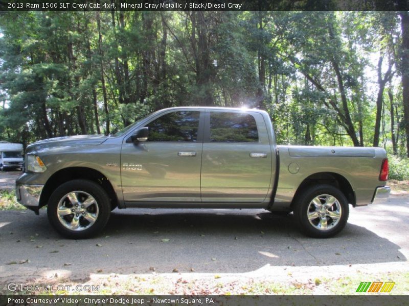 Mineral Gray Metallic / Black/Diesel Gray 2013 Ram 1500 SLT Crew Cab 4x4