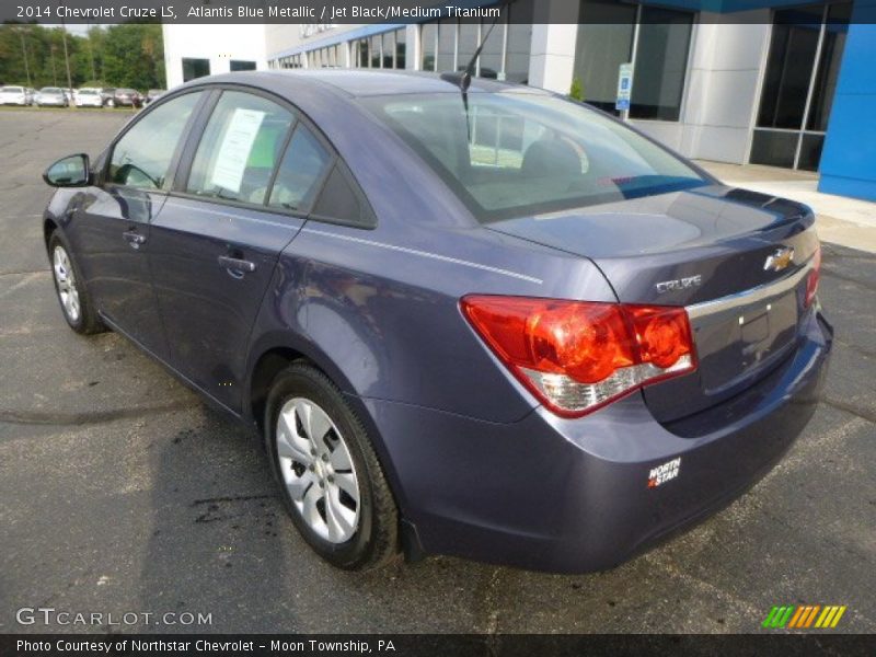 Atlantis Blue Metallic / Jet Black/Medium Titanium 2014 Chevrolet Cruze LS