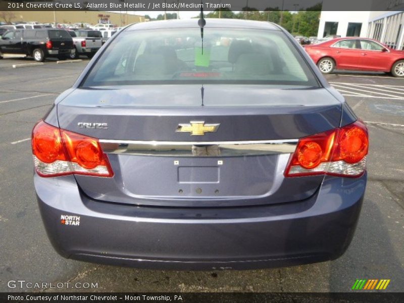 Atlantis Blue Metallic / Jet Black/Medium Titanium 2014 Chevrolet Cruze LS