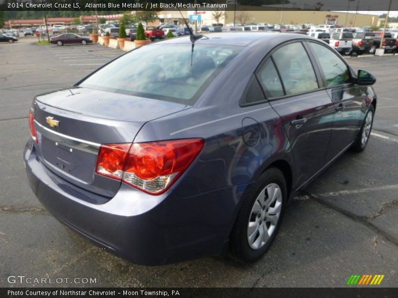 Atlantis Blue Metallic / Jet Black/Medium Titanium 2014 Chevrolet Cruze LS