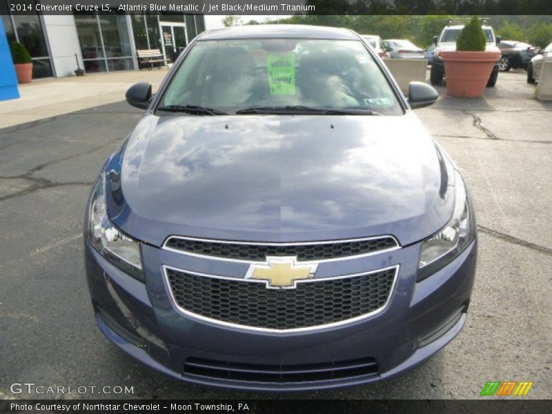 Atlantis Blue Metallic / Jet Black/Medium Titanium 2014 Chevrolet Cruze LS