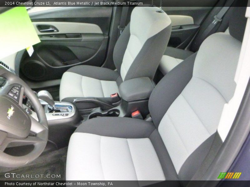 Atlantis Blue Metallic / Jet Black/Medium Titanium 2014 Chevrolet Cruze LS