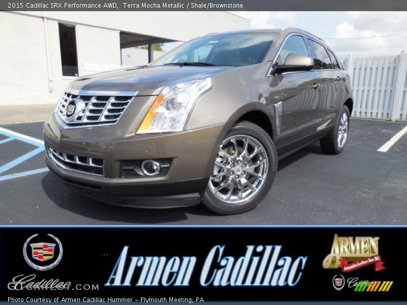 Terra Mocha Metallic / Shale/Brownstone 2015 Cadillac SRX Performance AWD