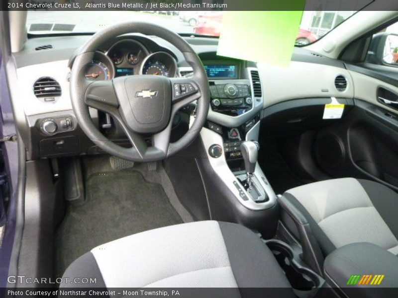 Atlantis Blue Metallic / Jet Black/Medium Titanium 2014 Chevrolet Cruze LS