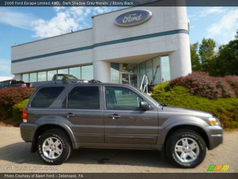 Dark Shadow Grey Metallic / Ebony Black 2006 Ford Escape Limited 4WD
