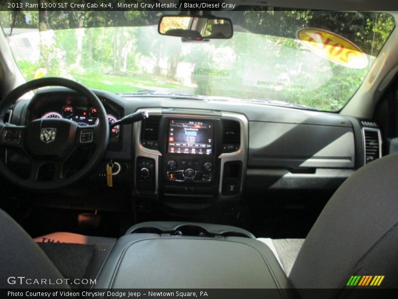 Mineral Gray Metallic / Black/Diesel Gray 2013 Ram 1500 SLT Crew Cab 4x4