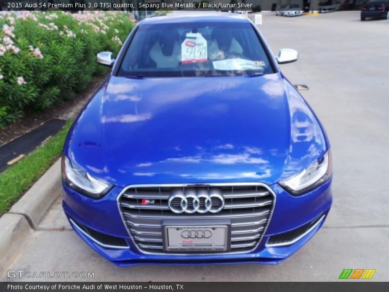 Sepang Blue Metallic / Black/Lunar Silver 2015 Audi S4 Premium Plus 3.0 TFSI quattro