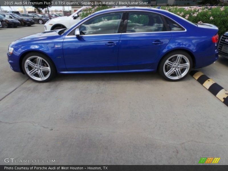 Sepang Blue Metallic / Black/Lunar Silver 2015 Audi S4 Premium Plus 3.0 TFSI quattro