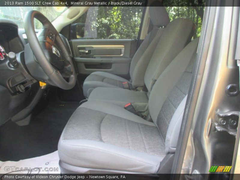Mineral Gray Metallic / Black/Diesel Gray 2013 Ram 1500 SLT Crew Cab 4x4