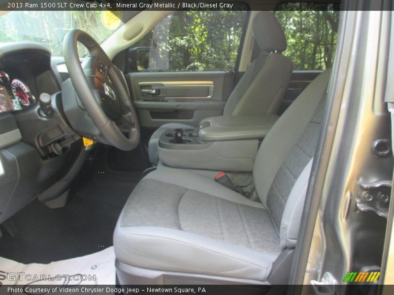 Mineral Gray Metallic / Black/Diesel Gray 2013 Ram 1500 SLT Crew Cab 4x4