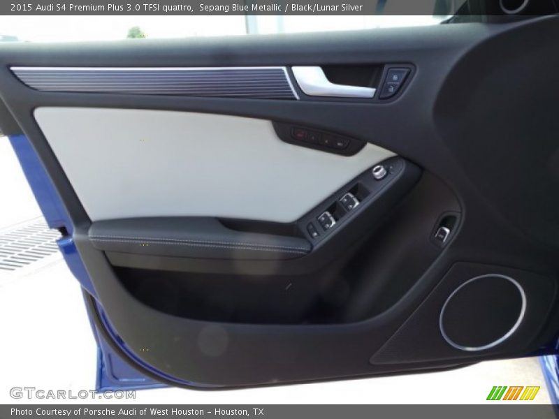 Sepang Blue Metallic / Black/Lunar Silver 2015 Audi S4 Premium Plus 3.0 TFSI quattro
