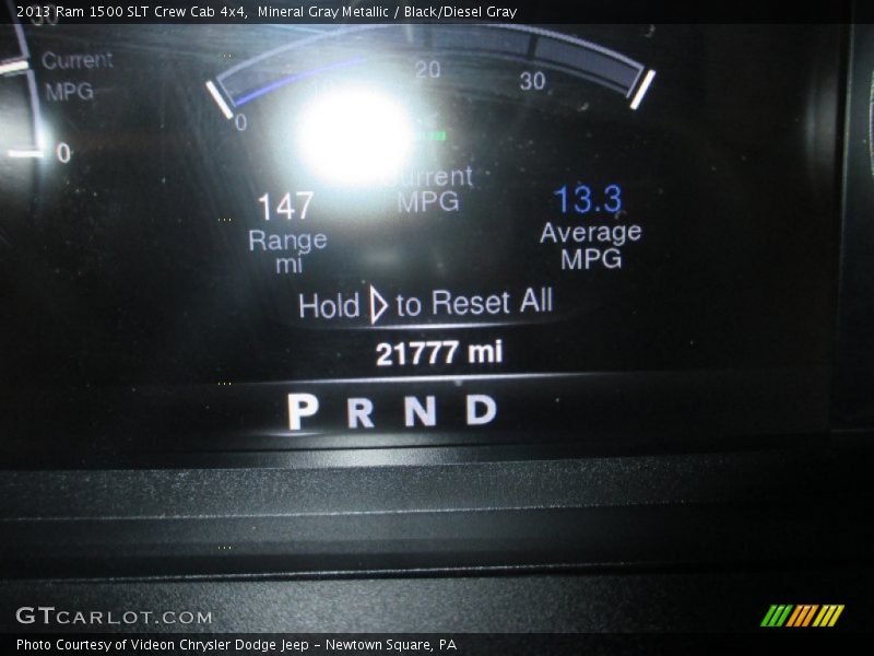 Mineral Gray Metallic / Black/Diesel Gray 2013 Ram 1500 SLT Crew Cab 4x4