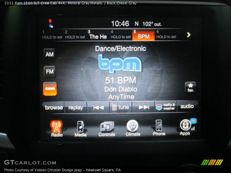 Mineral Gray Metallic / Black/Diesel Gray 2013 Ram 1500 SLT Crew Cab 4x4