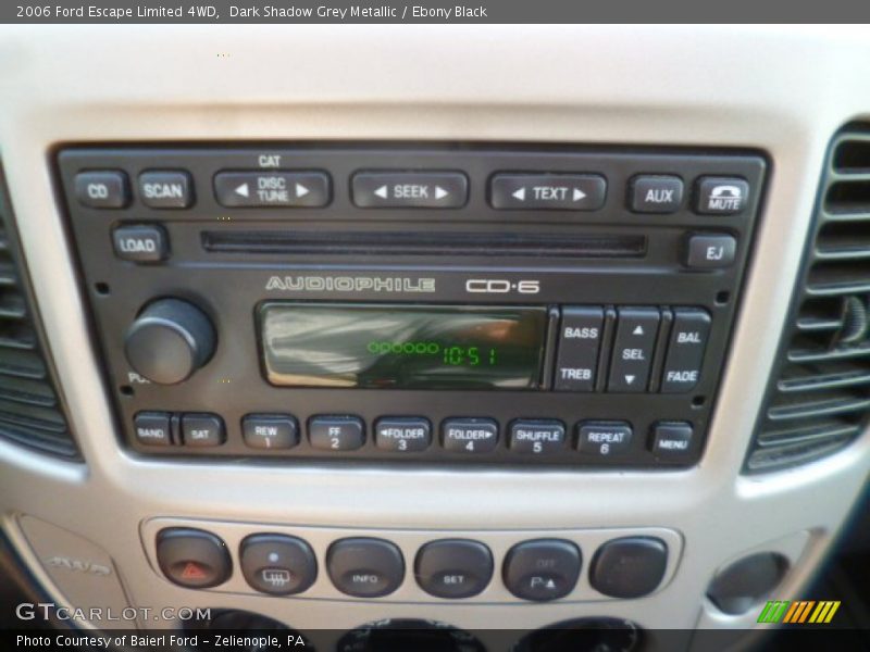 Dark Shadow Grey Metallic / Ebony Black 2006 Ford Escape Limited 4WD