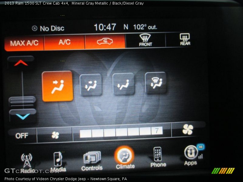 Mineral Gray Metallic / Black/Diesel Gray 2013 Ram 1500 SLT Crew Cab 4x4