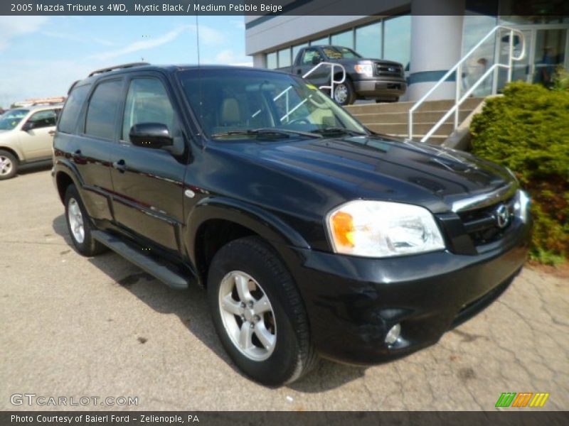 Mystic Black / Medium Pebble Beige 2005 Mazda Tribute s 4WD