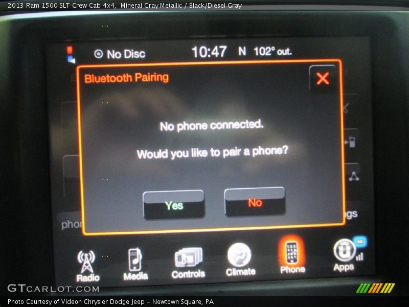 Mineral Gray Metallic / Black/Diesel Gray 2013 Ram 1500 SLT Crew Cab 4x4