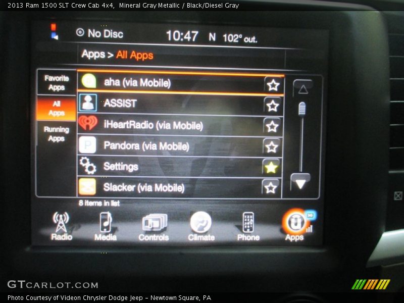 Mineral Gray Metallic / Black/Diesel Gray 2013 Ram 1500 SLT Crew Cab 4x4