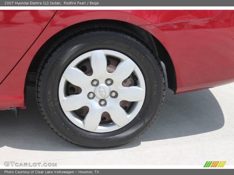 Redfire Pearl / Beige 2007 Hyundai Elantra GLS Sedan