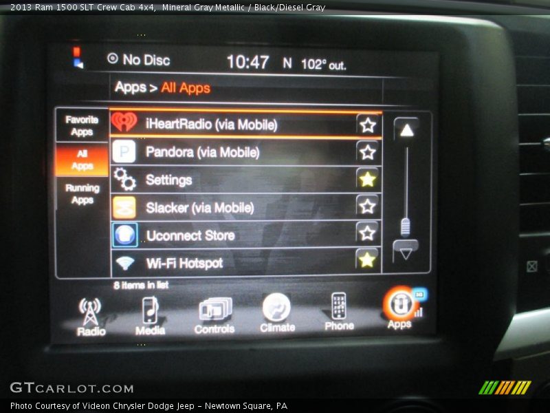 Mineral Gray Metallic / Black/Diesel Gray 2013 Ram 1500 SLT Crew Cab 4x4