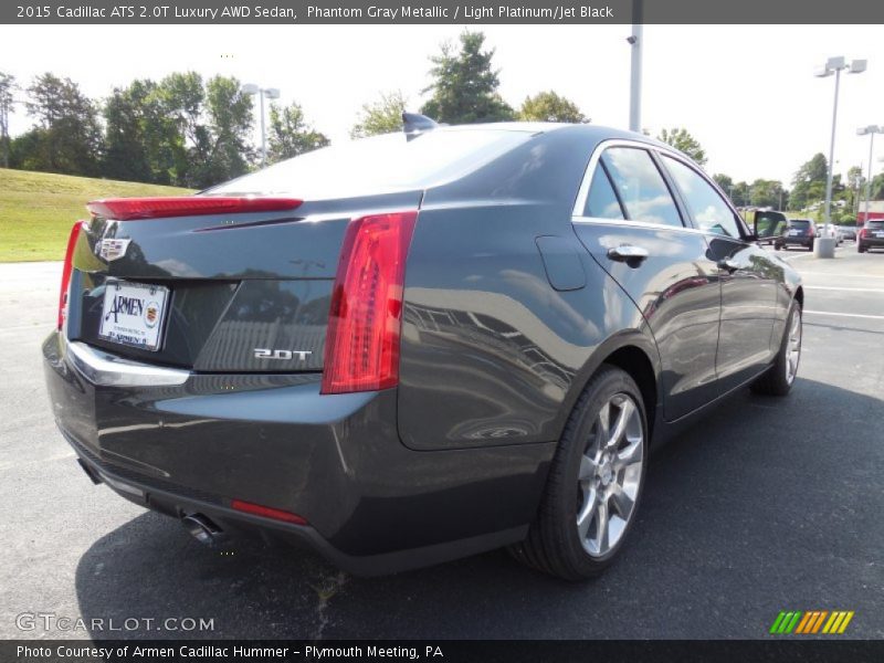 Phantom Gray Metallic / Light Platinum/Jet Black 2015 Cadillac ATS 2.0T Luxury AWD Sedan
