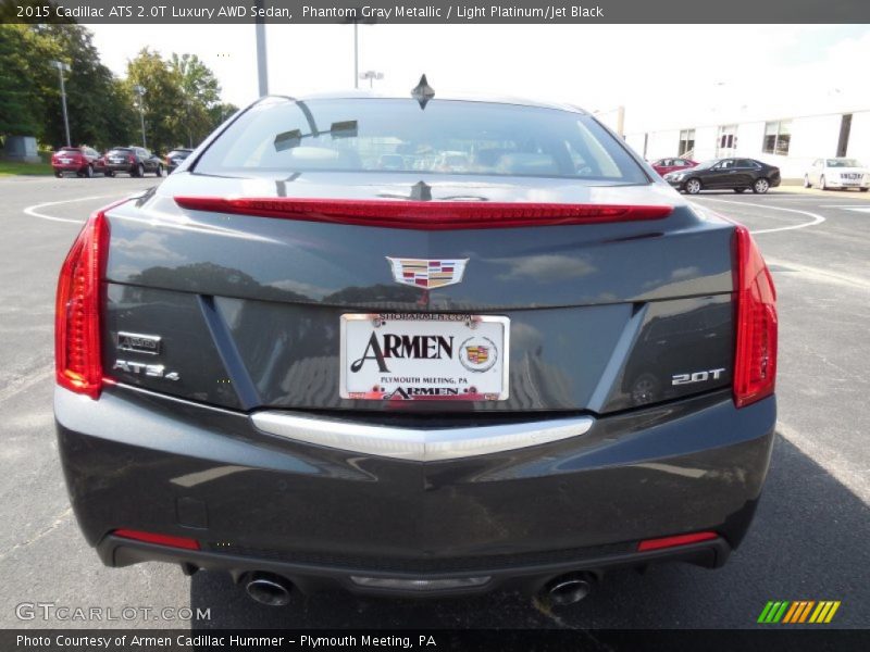 Phantom Gray Metallic / Light Platinum/Jet Black 2015 Cadillac ATS 2.0T Luxury AWD Sedan